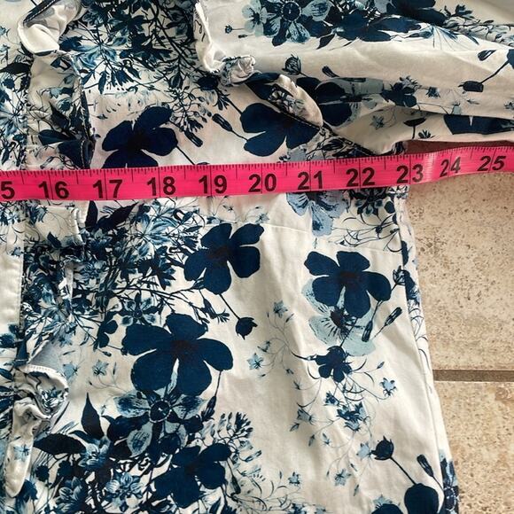 Universal Standard x Erdem Kalina Short Sleeve Ruffle Shirt - Picture 13 of 16